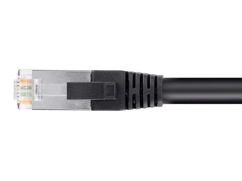 Monoprice Cat6 20ft Black PoE Patch Cable 30W PoE+ (IEEE 802.3at) Shielded (U/FTP) 24AWG 500MHz Solid Pure Bare Copper Shielded RJ45 Ethernet Cable - Image 3